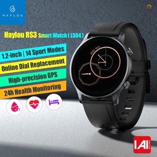 Ving)haylou RS3 สมาร์ทวอทช์ (LS04) หน้าจอ AMOLED HD BT5.0 1.2 นิ้ว โหมดออกกําลังกาย 14 โหมด GPS วัดอัตราการเต้นของหัวใจ 5ATM กันน้ํา วัดออกซิเจนในเลือด