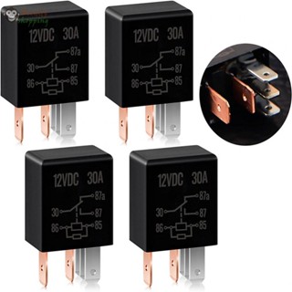 รีเลย์รถยนต์ 12v 30a 12v 5 Pin สําหรับรถบรรทุก จํานวน 4 ชิ้น