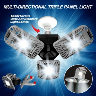 ไฟโรงรถ LED 144 ดวง 4000 ลูเมน พับได้ สว่างมาก หลายทิศทาง ☆สไตล์ตะวันตก