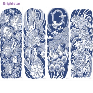 Brightstar สติกเกอร์รอยสักชั่วคราว ลายน้ําผลไม้กึ่งถาวร