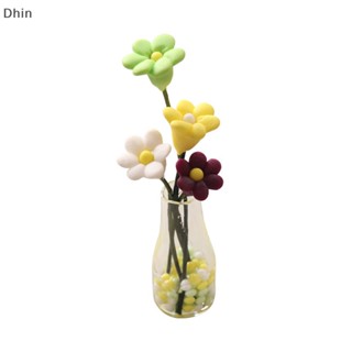 [Dhin] 1:12 Dollhouse Miniature Flower Vases  Flower Pots  Model Garden Home Decor Doll House Accessories COD