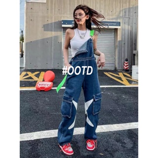 OOTD SHOP กางเกงขายาว กางเกงยีนส์ผู้หญิง ผู้หญิงแฟชั่นเกาหลี  A97L0QR