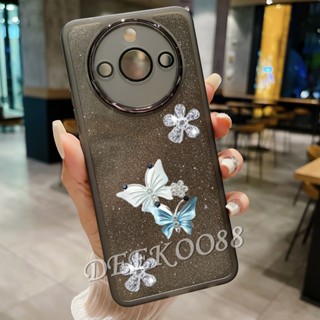 เคสโทรศัพท์มือถือ TPU แบบนิ่ม ลายผีเสื้อ 3D ไล่โทนสี กันกระแทก สําหรับ Realme 11 Pro+ Pro Plus 5G C53 NFC 4G Plus