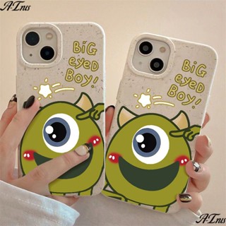 เคสโทรศัพท์มือถือแบบนิ่ม กันกระแทก ลายการ์ตูนตาโต เรียบง่าย สําหรับ Iphone 1311 12plus 814pro 7