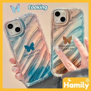 For iPhone 11 Case Water Ripple TPU Soft Case Shockproof Protection Camera Gradient Butterfly Compatible with iPhone 14 13 Pro max 12 Pro Max 11 xr xs max