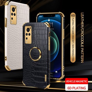 Czm เคสนิ่ม ลายหนังจระเข้ กันตก บางพิเศษ สําหรับ VIVO S1 V20 X50 Pro V21 V21E V23E