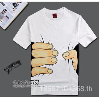 พร้อมส่ง เสื้อยืดแขนสั้น พิมพ์ลาย 3 มิติ สไตล์เกาหลี เหมาะกับฤดูร้อน สําหรับผู้ชาย 2021