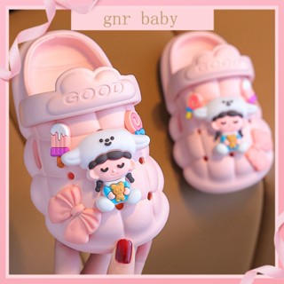 🍎GNR BABY🍊รองเท้าแตะ ลายการ์ตูน Baotou กันลื่น เหมาะกับใส่ในบ้าน สําหรับเด็กผู้ชาย และเด็กผู้หญิง อายุ 3-12 ปี