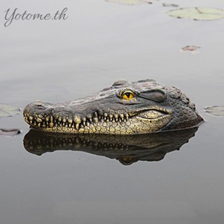 รูปปั้นเรซิ่น รูปจระเข้ลอยน้ํา สําหรับตกแต่งสวน กระถางดอกไม้ สระว่ายน้ํา