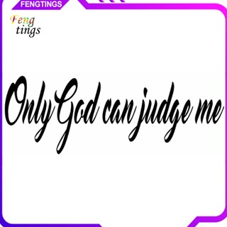 [Ft] Only GOD CAN JUDGE ME สติกเกอร์สะท้อนแสง พิมพ์ลายตัวอักษร สําหรับตกแต่งยานพาหนะ รถจักรยานยนต์