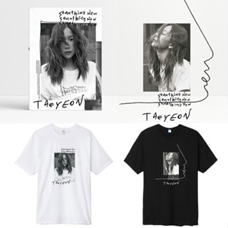 เสื้อยืดลําลอง ผ้าฝ้าย แขนสั้น คอกลม พิมพ์ลาย Kpop Girls Generation Taeyeon สําหรับผู้ชาย และผู้หญิง