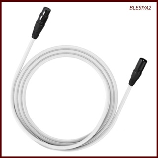 [Blesiya2] สายเคเบิ้ลไมโครโฟน 12 นิ้ว xlr male to female 3 pin (สีขาว)