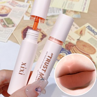 Xixixi Casy Crispy Lip Glaze Stick ลิปโคลน เนื้อแมตต์ ไม่ติดแก้ว ไม่จางหาย สําหรับนักเรียน ราคาถูก