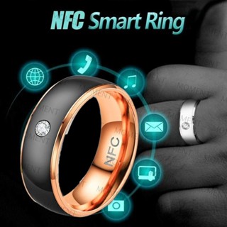 Moment NFC แหวนอัจฉริยะ มัลติฟังก์ชั่น สวมนิ้ว เชื่อมต่อ แหวนดิจิทัล สร้างสรรค์ กันน้ํา สเตนเลส แหวนสวมนิ้ว NFC สําหรับโทรศัพท์ Android ผู้ชาย