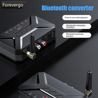 Forevergo T-R22 อะแดปเตอร์รับส่งสัญญาณเสียงบลูทูธไร้สาย 2-in-1 RCA AUX USB P6X1