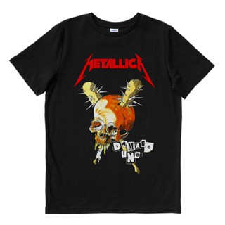 เสื้อยืดคอกลมMetallica - ชุดเดรสยาว | เสื้อยืด พิมพ์ลายวงดนตรี | Merch เครื่องดนตรี | Unisex | วงดนตรีเมอร์ชS-4XL