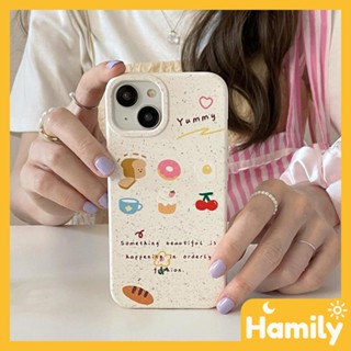 For iPhone 11 Case Biodegradable Eco Wheat Case Smooth Protective White Cartoon English Dessert Compatible with iPhone 14 Pro max 13 Pro max 12 Pro Max 11 xr xs max 7 8 Plus