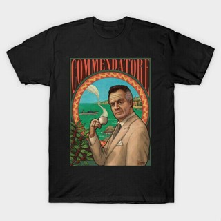 (NEW)ราคาต่ำสุด!!เสื้อยืด พิมพ์ลาย Comdatore Paulie Gualtieri From The Sopranos The Mafia Series สีดํา สําหรับผู้ชาย