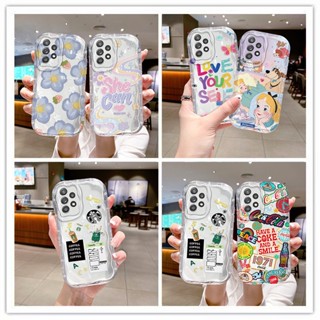 เคส samsung a52 เคสโทรศัพท์มือถือแบบใส ลายครีม สําหรับ samsung a52 เคส