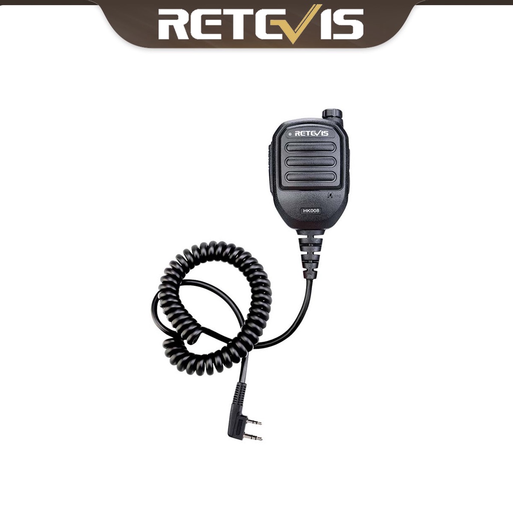 Retevis ไมโครโฟนลําโพงสะพายไหล่, Volume ปรับสองทางวิทยุ Mic สําหรับ Baofeng kenwood Walkie Talkie