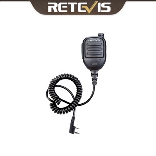 Retevis ไมโครโฟนลําโพงสะพายไหล่, Volume ปรับสองทางวิทยุ Mic …