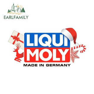 Earlfamily สติกเกอร์ ลายอนิเมะ Liqui Moly 13 ซม. x 6.4 ซม. สําหรับติดตกแต่งรถยนต์ แล็ปท็อป รถจักรยานยนต์ รถยนต์