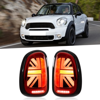 HJ001 ไฟท้าย LED JCW Union Jack พร้อมการเปลี่ยนสัญญาณไฟเลี้ยวแบบ Sequential สำหรับ Cooper R60 Countryman 2010-2016