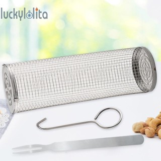 [luckylolita.th] ตะกร้าสเตนเลส สําหรับย่างบาร์บีคิว เนื้อสัตว์ ผัก