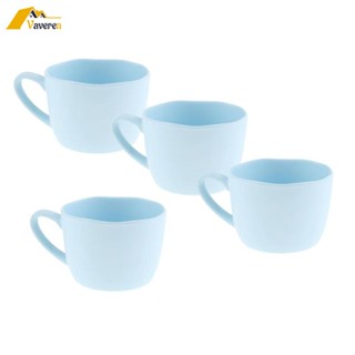 [Vaveren] แก้วกาแฟเมลามีน แบบพกพา พร้อมหูจับ 4 ชิ้น