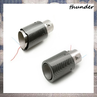 Thunder ท่อไอเสีย Led คาร์บอนไฟเบอร์ ติดตั้งง่าย สีสันสดใส สําหรับรถยนต์