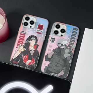 เคสโทรศัพท์มือถือ TPU เรืองแสง กันกระแทก ลาย Uchiha Itachi Hatake Kakashi สําหรับ Apple IPhone 14 13 12 11 Pro Max