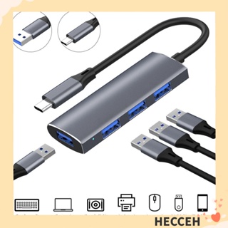 HECCEH อะแดปเตอร์ฮับ USB 3.0 OTG 4 พอร์ต Type-C 3.1 สําหรับแล็ปท็อป PC