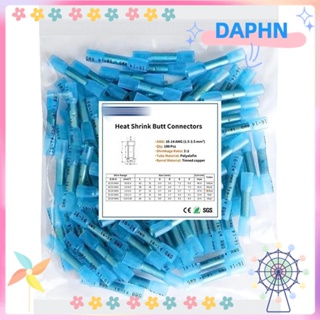 Daphs หางปลาเชื่อมต่อสายไฟ ตัวเมีย กันน้ํา 16-14 เกจ สีฟ้า สําหรับรถจักรยานยนต์ 100 ชิ้น