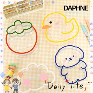 Daphne Kawaii กล่องอะคริลิคใสลายกระต่ายน่ารักสําหรับจัดเก็บปากกาเครื่องเขียน