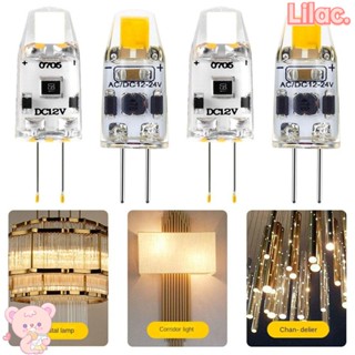 Lilac G4 หลอดไฟ LED DC12V คริสตัล สีขาวอบอุ่น G4 1.5W หรี่แสงได้