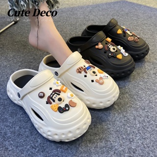 CROCS 【Cute Deco】กระดุมเรซิ่น รูปลูกสุนัขน่ารัก สําหรับตกแต่งรองเท้า DIY