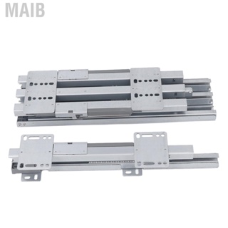 Maib 1 Set Drawer Slide 60kg Load Bearing Damping Slider Guide Rail Hardware for Home