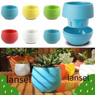 LANSEL กระถางต้นไม้ ขนาดเล็ก สําหรับตกแต่งบ้าน ออฟฟิศ 6 ชิ้น