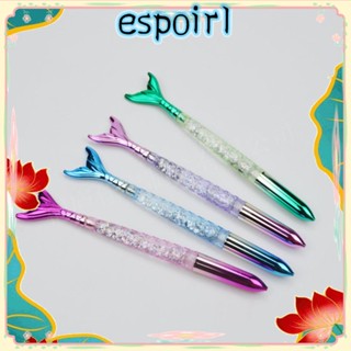 Espo ปากกาลูกลื่นหมึกสีฟ้า ปากกาเจลนางเงือก สีเขียว สีชมพู เพื่อนร่วมงาน สีม่วง สีฟ้า พลาสติก สํานักงาน