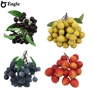 ⭐24H SHIPING⭐Lifelike Artificial Fruit Longan Lychee Blueberry Cherries Ideal Home Decoration