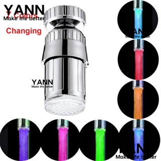 Yann1 360° ก๊อกน้ําฝักบัวอาบน้ํา ก๊อกน้ําหมุนได้ มีไฟ LED RGB คุณภาพสูง