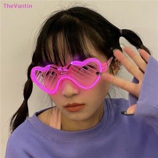 Thevantin แว่นตากันแดดนีออน LED เรืองแสงในที่มืด สําหรับเด็ก และผู้ใหญ่ ปาร์ตี้ 1 ชิ้น