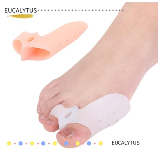 Eutus ซิลิโคนแยกนิ้วเท้า สบาย ดูแลเท้า แก้ไขนิ้วหัวแม่มือ Hallux Valgus แก้ไข ซิลิโคนนิ้วเท้าใหญ่ เครื่องมือนุ่ม 2 ชิ้น