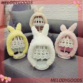 Melodg หมวกผ้าขนสัตว์ หูกระต่ายน่ารัก ผ้ากํามะหยี่ถัก สําหรับเด็กผู้ชาย และเด็กผู้หญิง