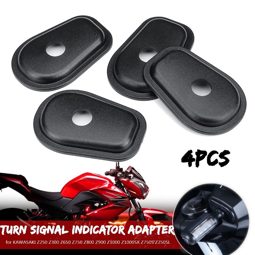 4 ชิ้นรถจักรยานยนต์ Refit ไฟเลี้ยวอะแดปเตอร์ Spacers สําหรับ Kawasaki Z250 Z300 Z650 Z750 Z800 Z900 