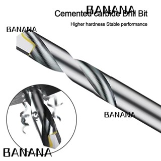 Banana1 ดอกสว่านคาร์ไบด์ทังสเตน ซีเมนต์ โลหะ สีเงิน สําหรับงานโลหะ