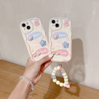 ใหม่ เคสป้องกันโทรศัพท์มือถืออะคริลิคใส แบบนิ่ม ลายกระต่ายน่ารัก สําหรับ เคสไอโฟน 14 pro max เคสไอโฟน11 เคสไอโฟน 13 pro max เคสไอโฟน 12 Pro max โทรศัพท์มือถือ เคส