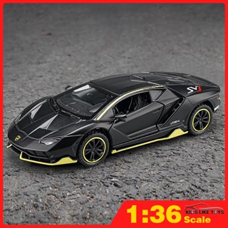 Klt โมเดลรถยนต์จําลอง 1:36 Lamborghini LP780-4 ของเล่นสําหรับเด็กผู้ชาย