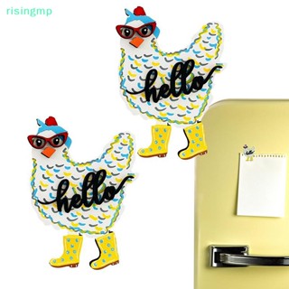 [risingmp] สติกเกอร์แม่เหล็กติดตู้เย็น ลายสัตว์ ไก่ สําหรับบ้านฟาร์ม