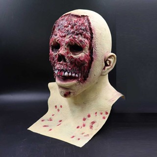 Halloween Creepy Scary Latex Mask Melting Face Zombie Horror Costume Party Props